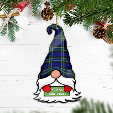 Arbuthnot Modern Gnome Christmas Ornament with His Tartan Christmas Hat