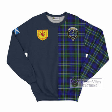 Arbuthnot Modern Tartan Sweatshirt Alba with Scottish Lion Royal Arm Half Style