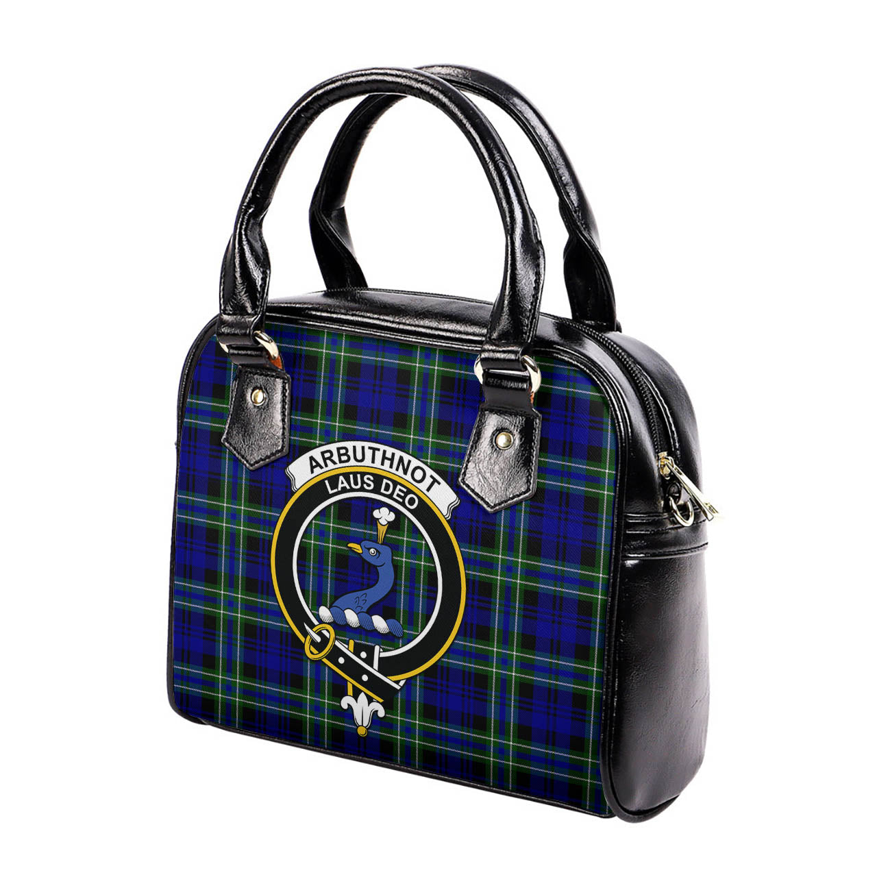 Arbuthnot Modern Tartan Shoulder Handbags with Family Crest - Tartanvibesclothing