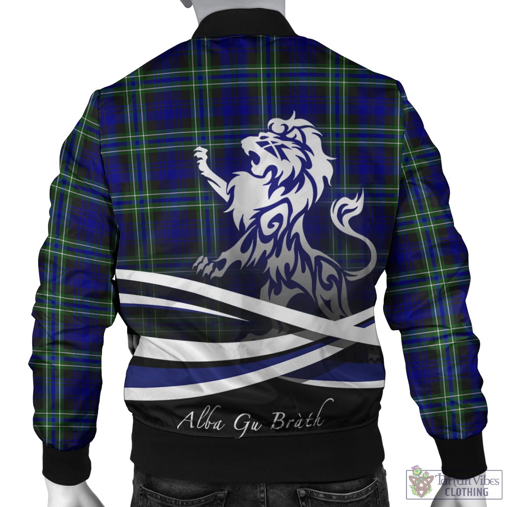 Tartan Vibes Clothing Arbuthnot Modern Tartan Bomber Jacket with Alba Gu Brath Regal Lion Emblem