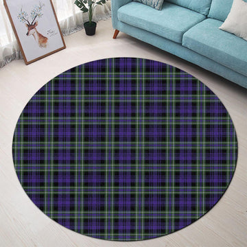 Arbuthnot Modern Tartan Round Rug