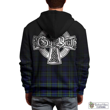 Arbuthnot Modern Tartan Hoodie Featuring Alba Gu Brath Family Crest Celtic Inspired