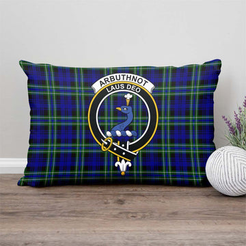 Arbuthnot Modern Tartan Pillow Cover with Family Crest