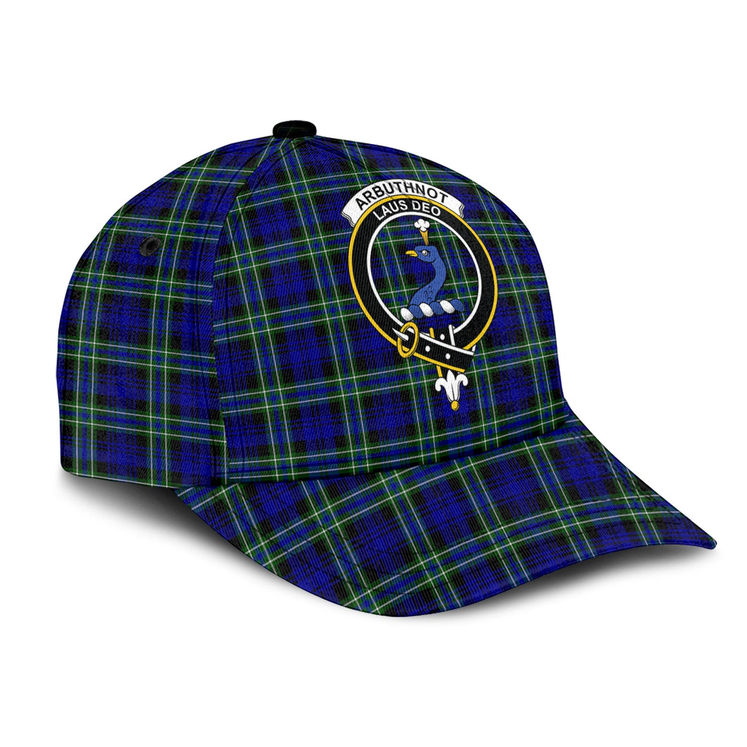 Arbuthnot Modern Tartan Classic Cap with Family Crest - Tartan Vibes Clothing