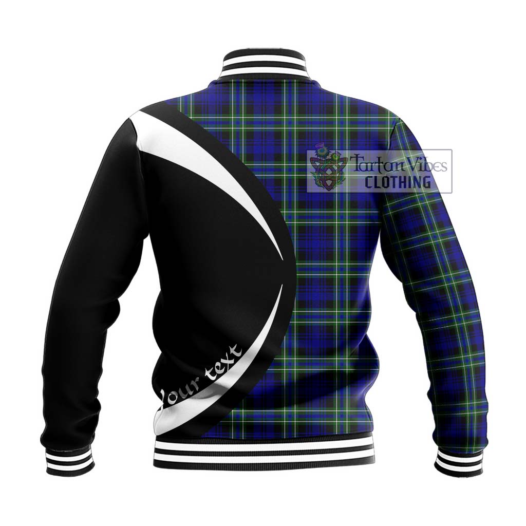 Arbuthnot Modern Tartan Baseball Jacket with Family Crest Circle Style - Tartan Vibes Clothing