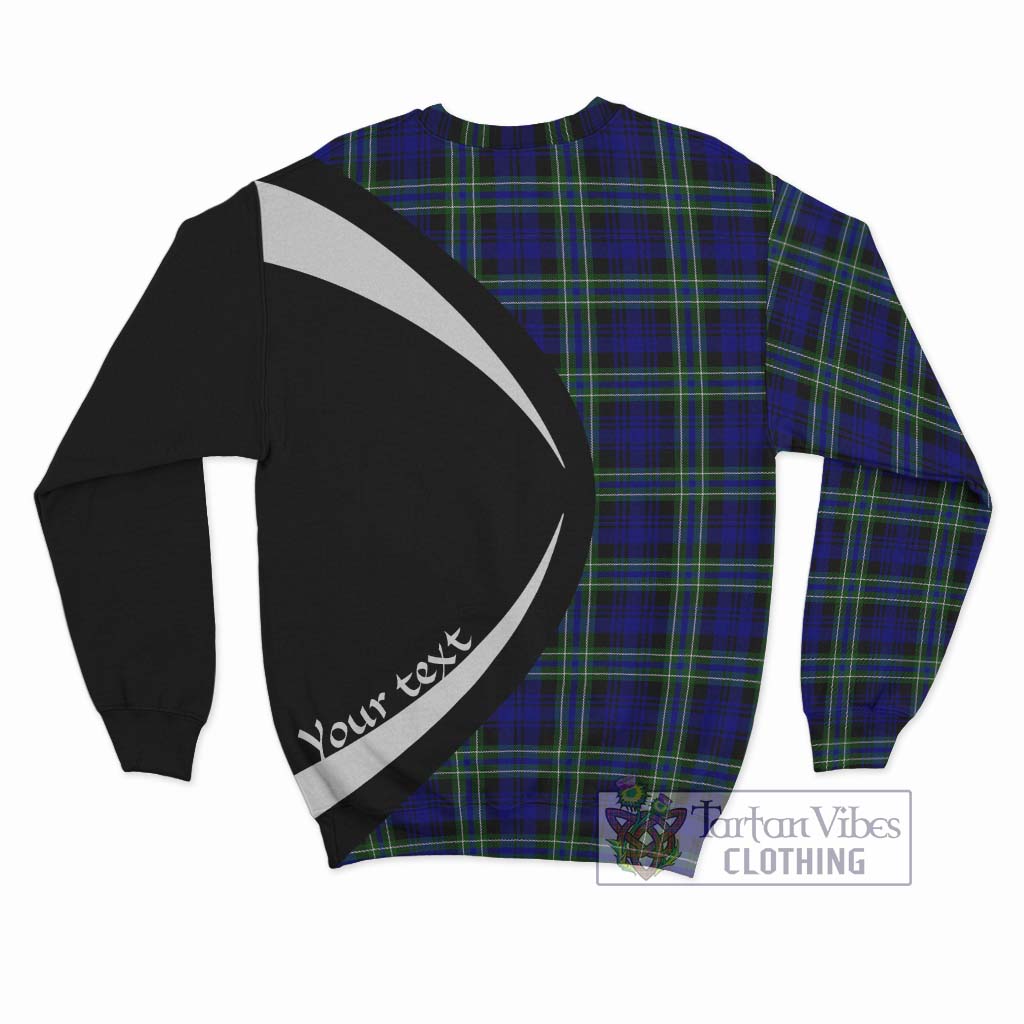 Arbuthnot Modern Tartan Sweatshirt with Family Crest Circle Style - Tartan Vibes Clothing