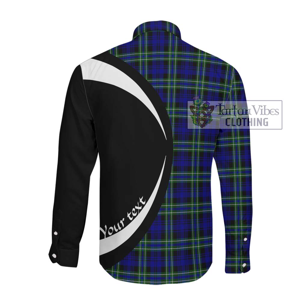 Tartan Vibes Clothing Arbuthnot Modern Tartan Long Sleeve Button Up with Family Crest Circle Style