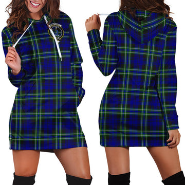 Arbuthnot Modern Tartan Hoodie Dress with Family Crest