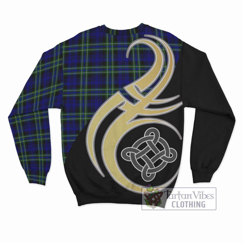 Arbuthnot Modern Tartan Sweatshirt with Family Crest and Celtic Symbol Style - Tartan Vibes Clothing