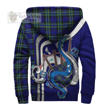 Arbuthnot Modern Tartan Sherpa Hoodie with Epic Bagpipe Style