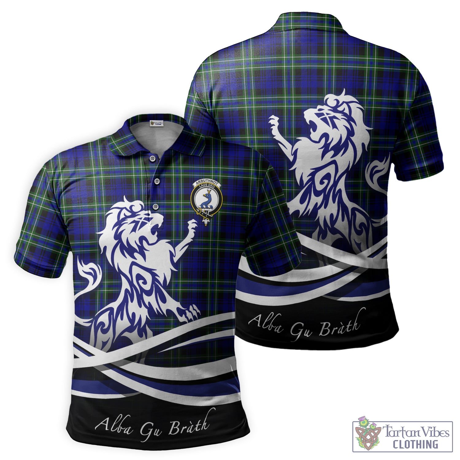 arbuthnot-modern-tartan-polo-shirt-with-alba-gu-brath-regal-lion-emblem