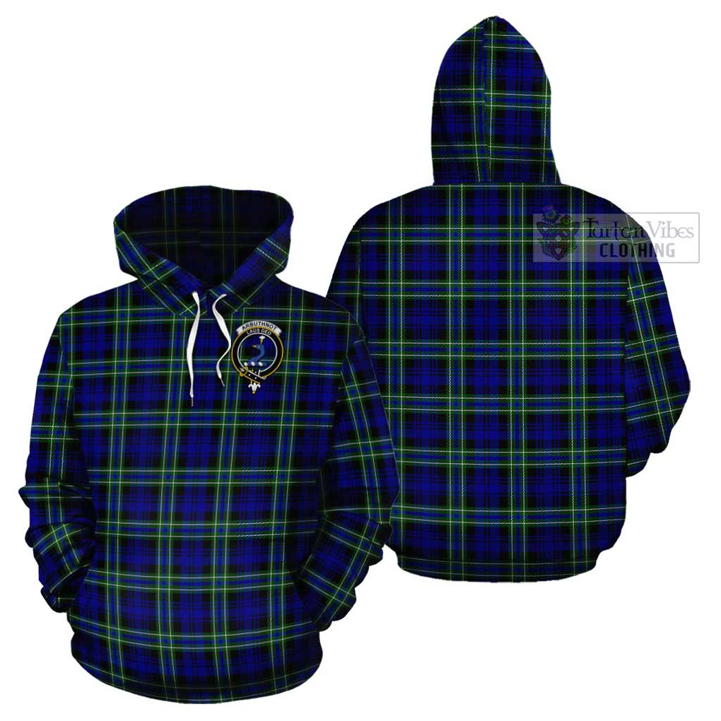 Arbuthnot Modern Tartan Cotton Hoodie with Family Crest Pullover Hoodie - Tartan Vibes Clothing