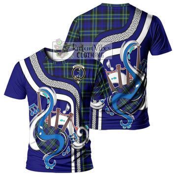 Arbuthnot Modern Tartan T-Shirt with Epic Bagpipe Style