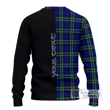 Arbuthnot Modern Tartan Ugly Sweater with Family Crest and Half Of Me Style