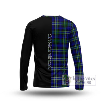 Arbuthnot Modern Tartan Long Sleeve T-Shirt with Family Crest and Half Of Me Style