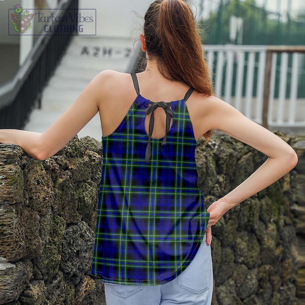 Tartan Vibes Clothing Arbuthnot Modern Tartan Loose Halter Neck Camisole