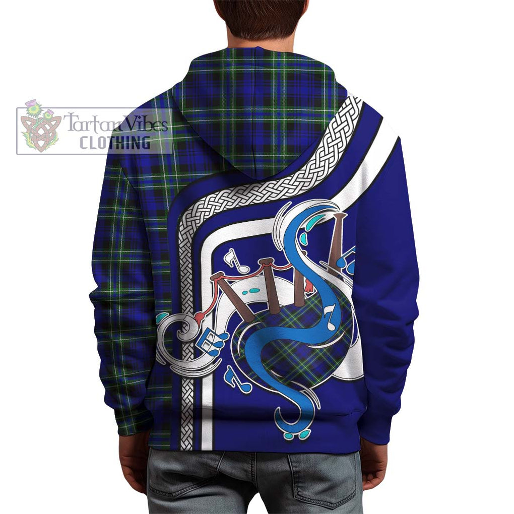 Arbuthnot Modern Tartan Hoodie with Epic Bagpipe Style - Tartanvibesclothing Shop