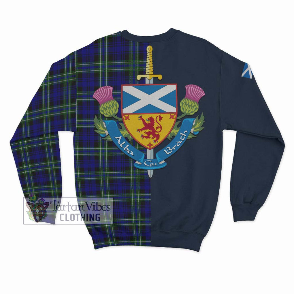 Tartan Vibes Clothing Arbuthnot Modern Tartan Sweatshirt with Scottish Lion Royal Arm Half Style