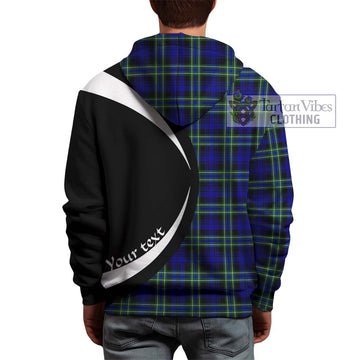 Arbuthnot Modern Tartan Hoodie with Family Crest Circle Style