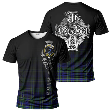 Arbuthnot Modern Tartan T-Shirt Featuring Alba Gu Brath Family Crest Celtic Inspired