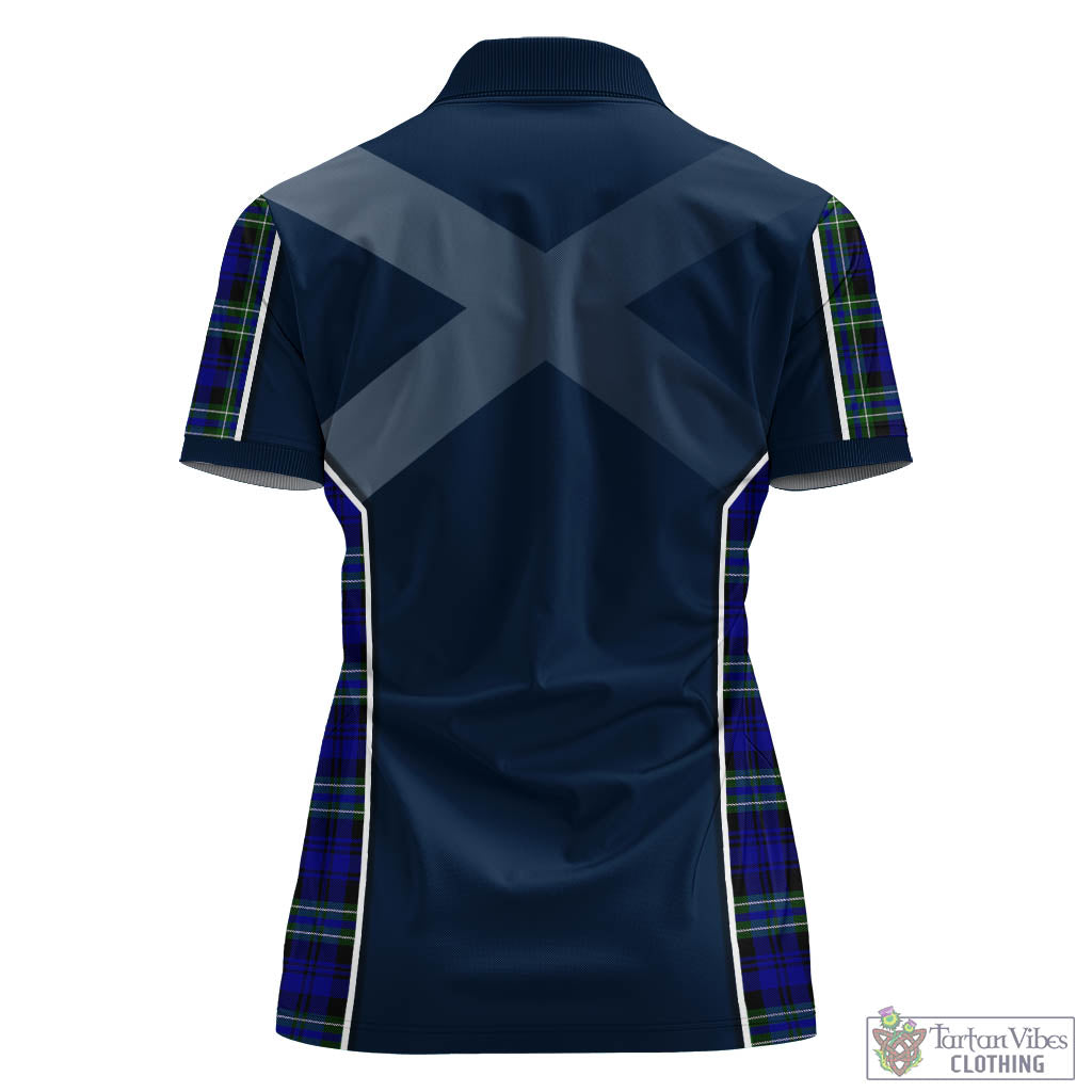 Tartan Vibes Clothing Arbuthnot Modern Tartan Women's Polo Shirt with Family Crest and Scottish Thistle Vibes Sport Style