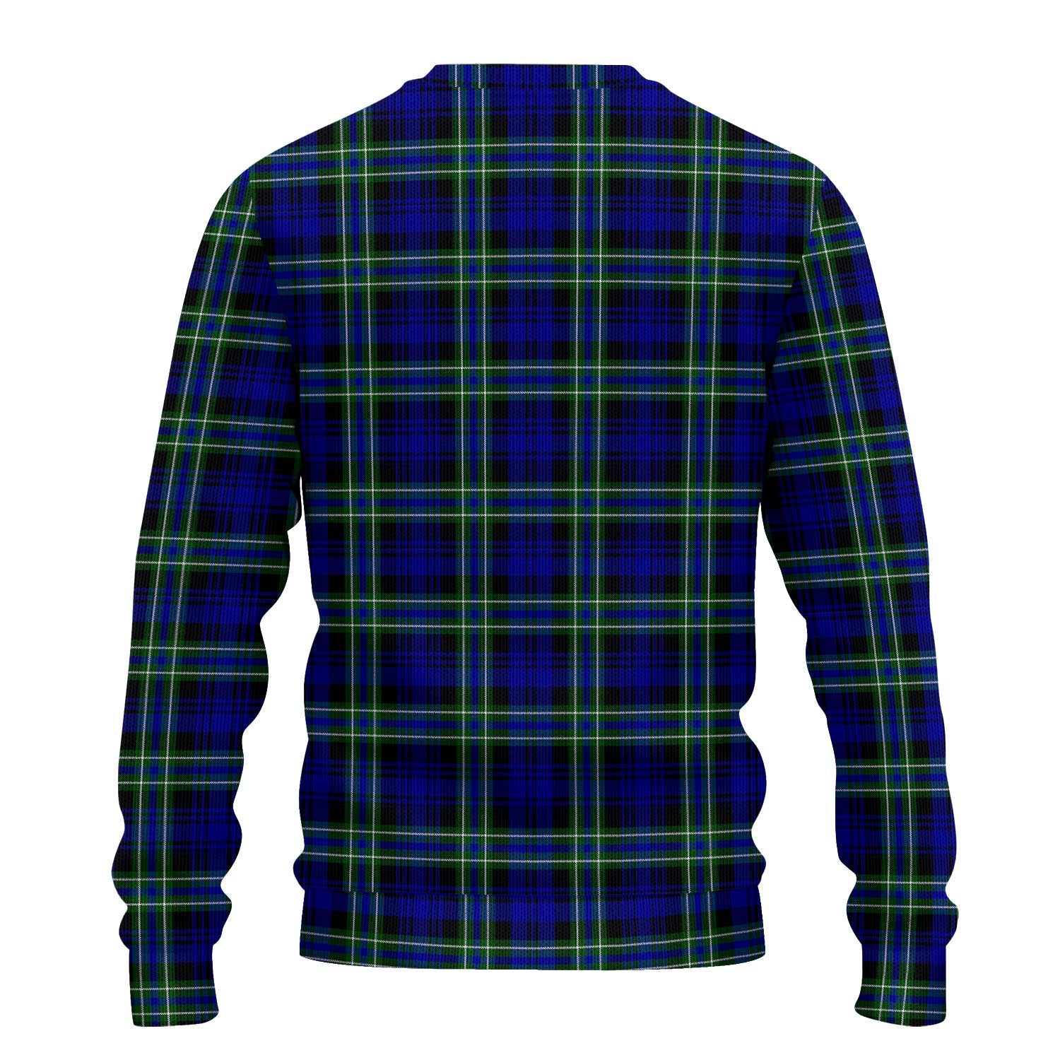 Arbuthnot Modern Tartan Knitted Sweater with Family Crest - Tartanvibesclothing