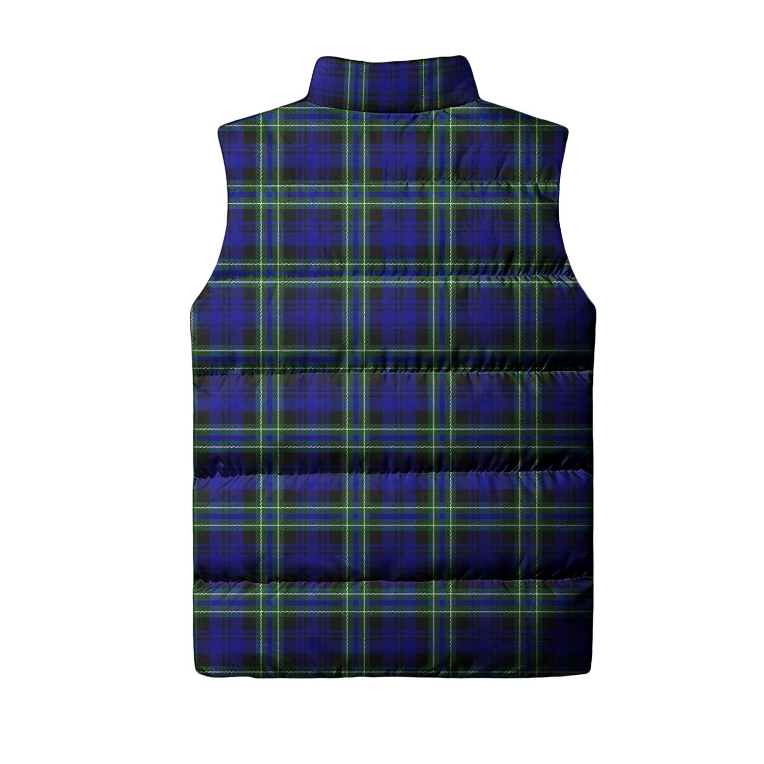 Arbuthnot Modern Tartan Sleeveless Puffer Jacket with Family Crest - Tartanvibesclothing