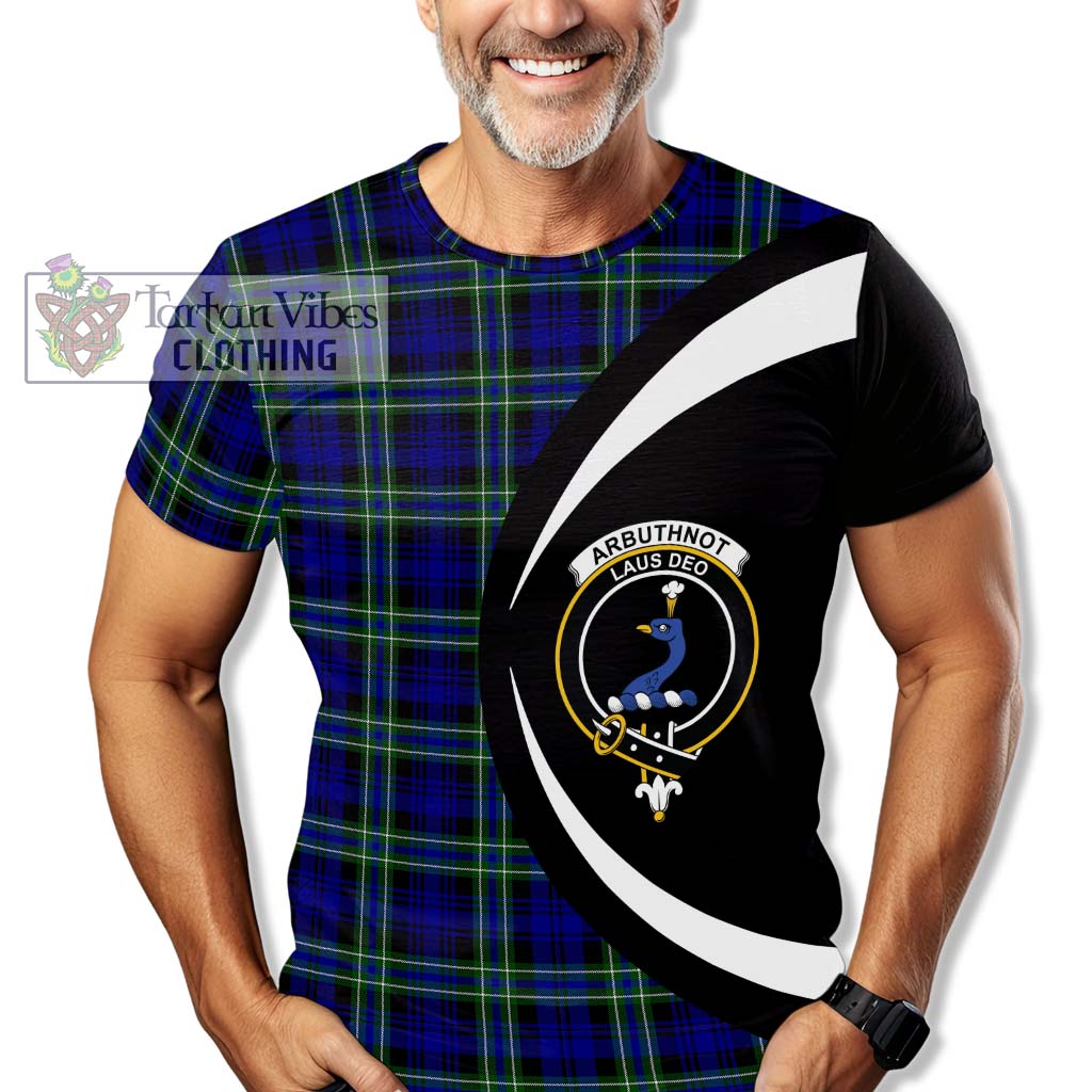 Tartan Vibes Clothing Arbuthnot Modern Tartan T-Shirt with Family Crest Circle Style