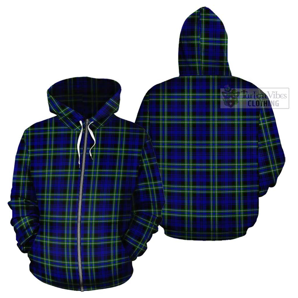 Arbuthnot Modern Tartan Cotton Hoodie Zip Hoodie - Tartan Vibes Clothing