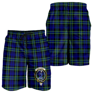 Arbuthnot Modern Tartan Mens Shorts with Family Crest