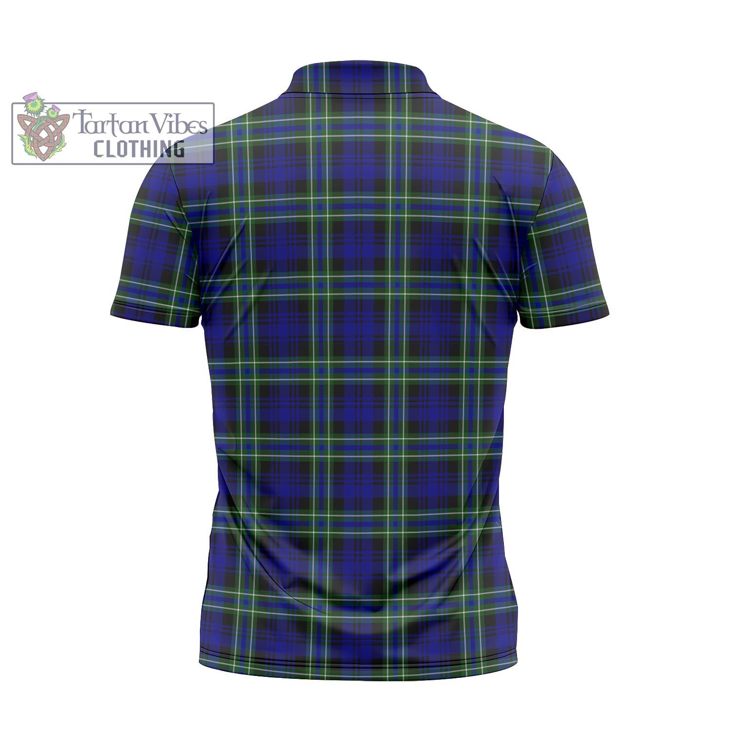 Tartan Vibes Clothing Arbuthnot Modern Tartan Zipper Polo Shirt with Family Crest