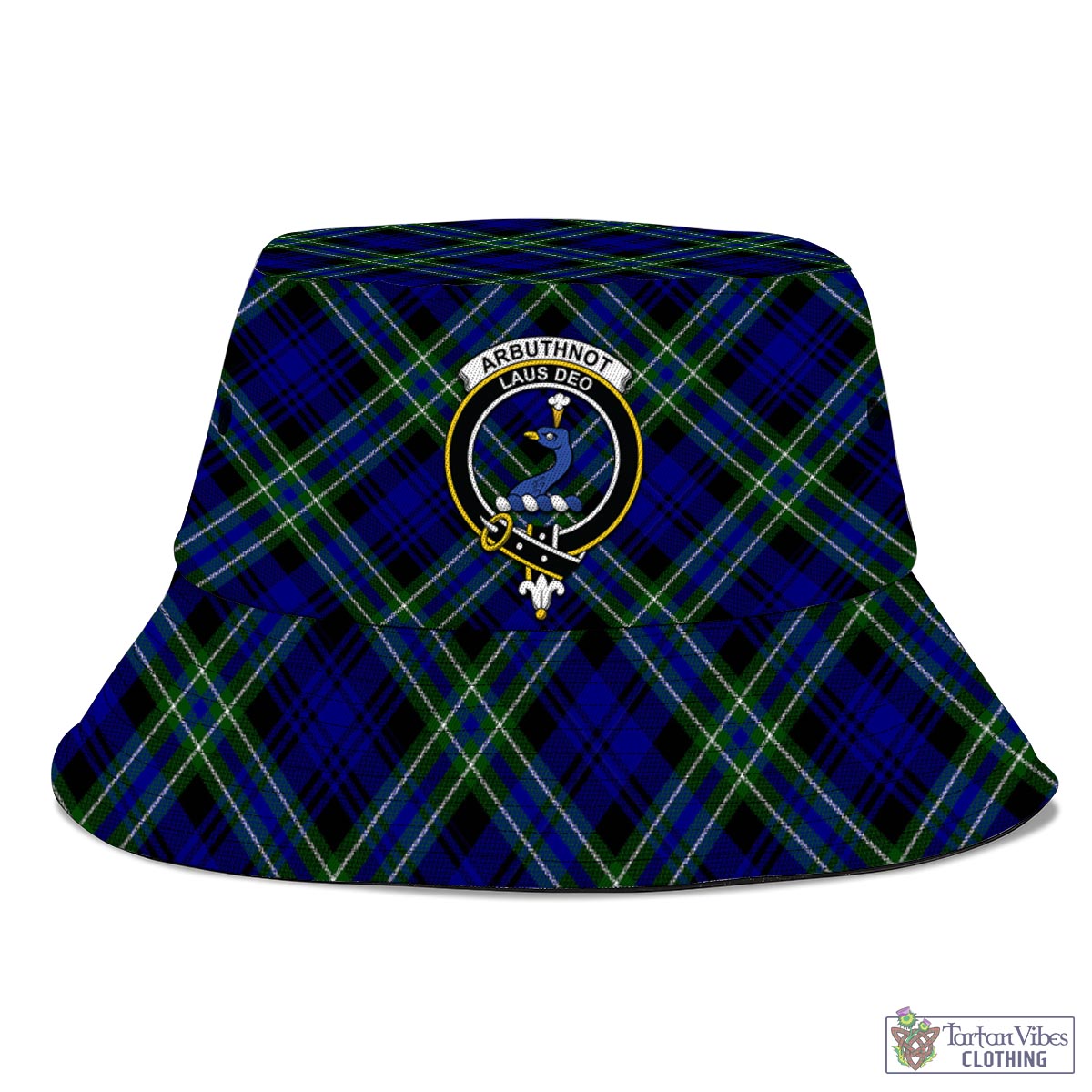 Tartan Vibes Clothing Arbuthnot Modern Tartan Bucket Hat with Family Crest