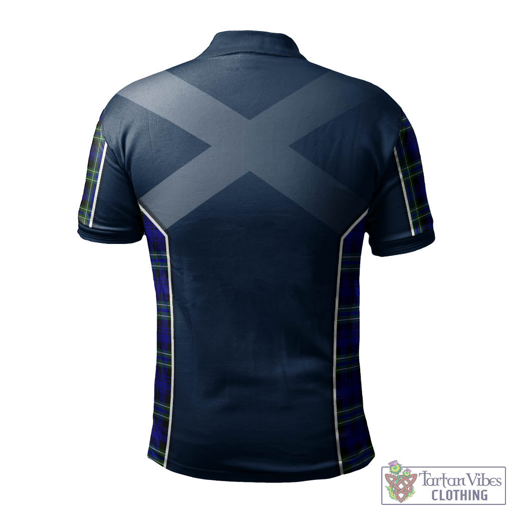 Tartan Vibes Clothing Arbuthnot Modern Tartan Men's Polo Shirt with Family Crest and Scottish Thistle Vibes Sport Style