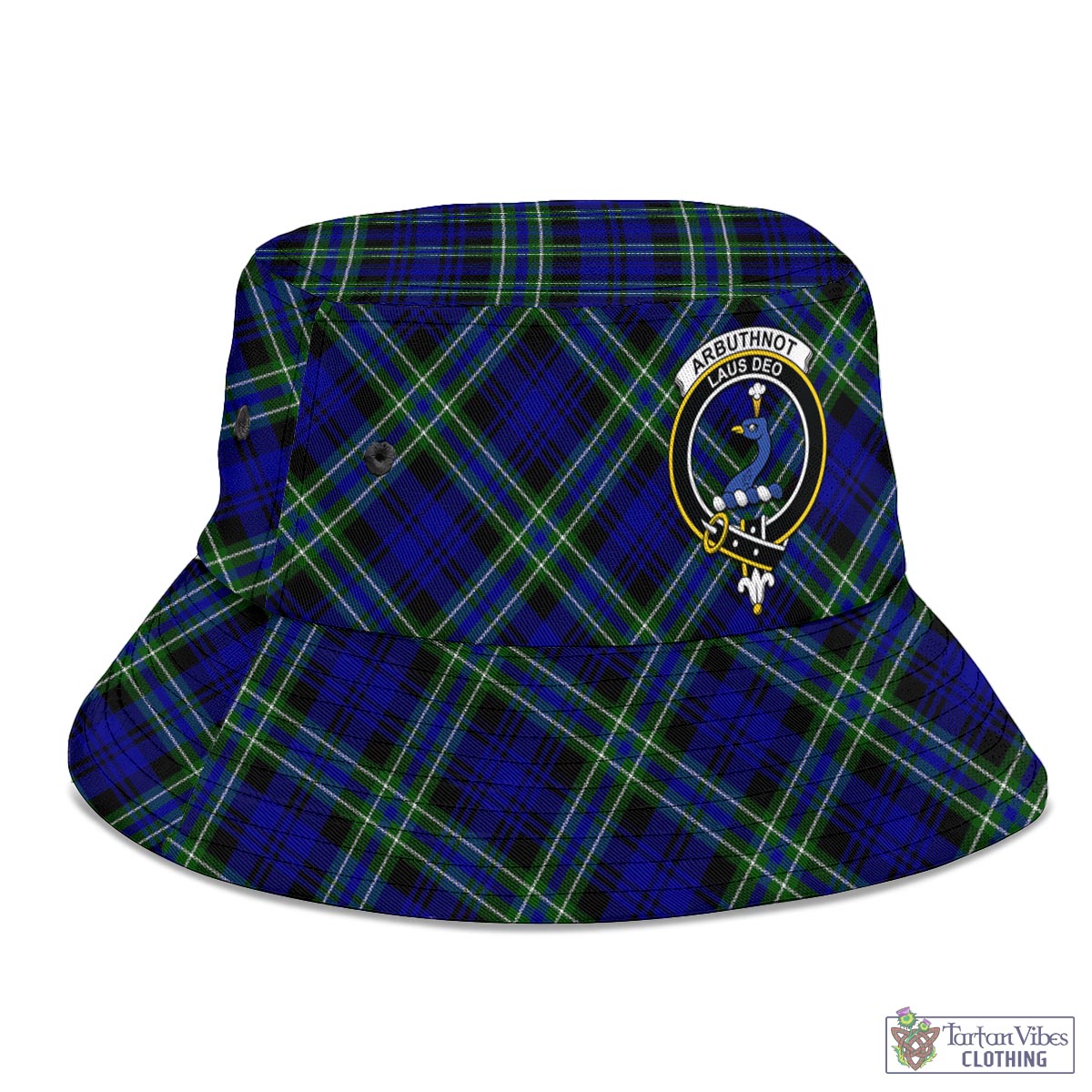 Tartan Vibes Clothing Arbuthnot Modern Tartan Bucket Hat with Family Crest