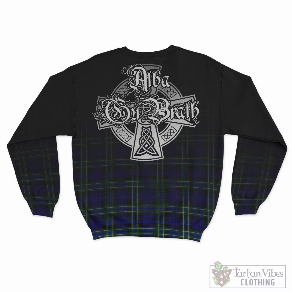 Tartan Vibes Clothing Arbuthnot Modern Tartan Sweatshirt Featuring Alba Gu Brath Family Crest Celtic Inspired