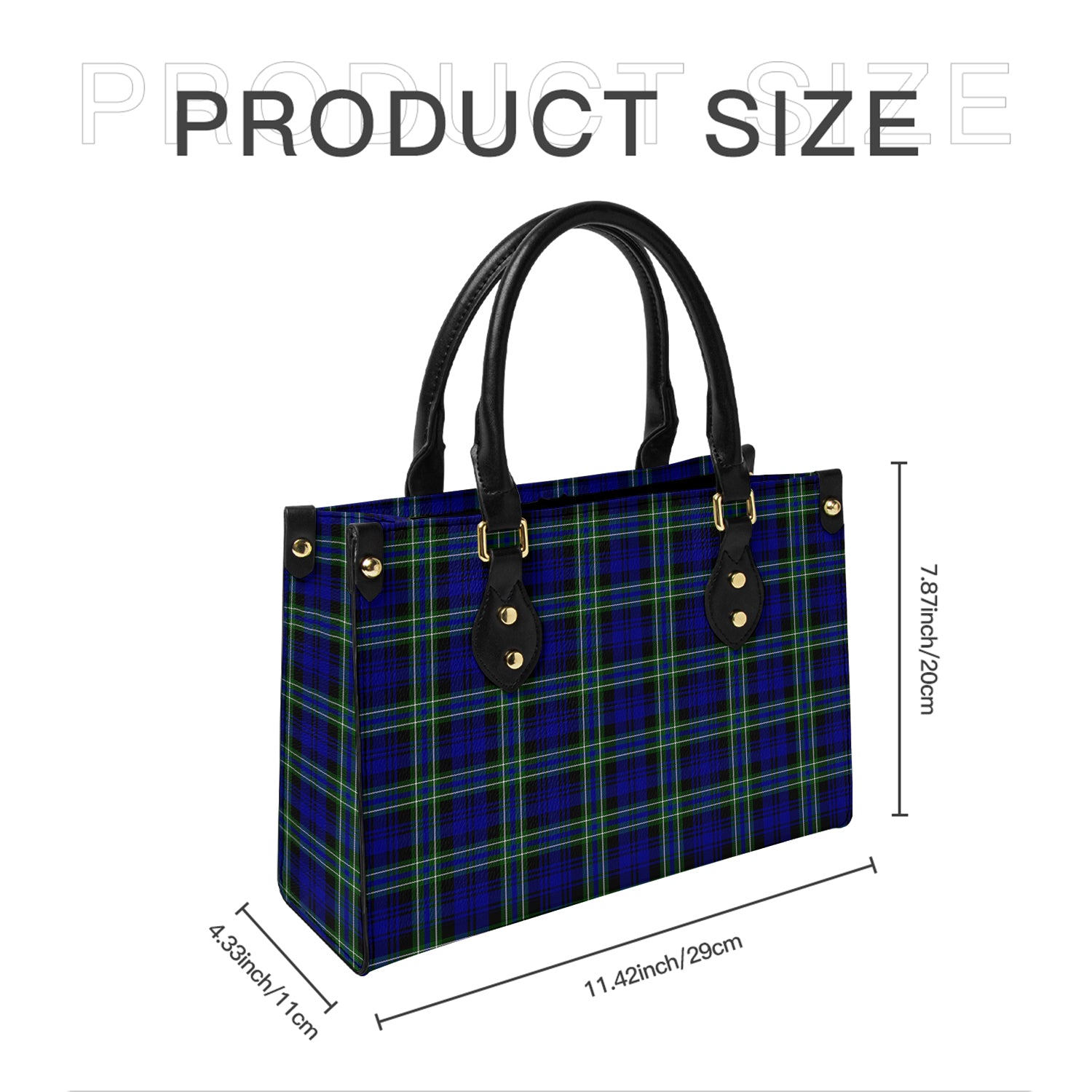 Arbuthnot Modern Tartan Leather Bag - Tartanvibesclothing