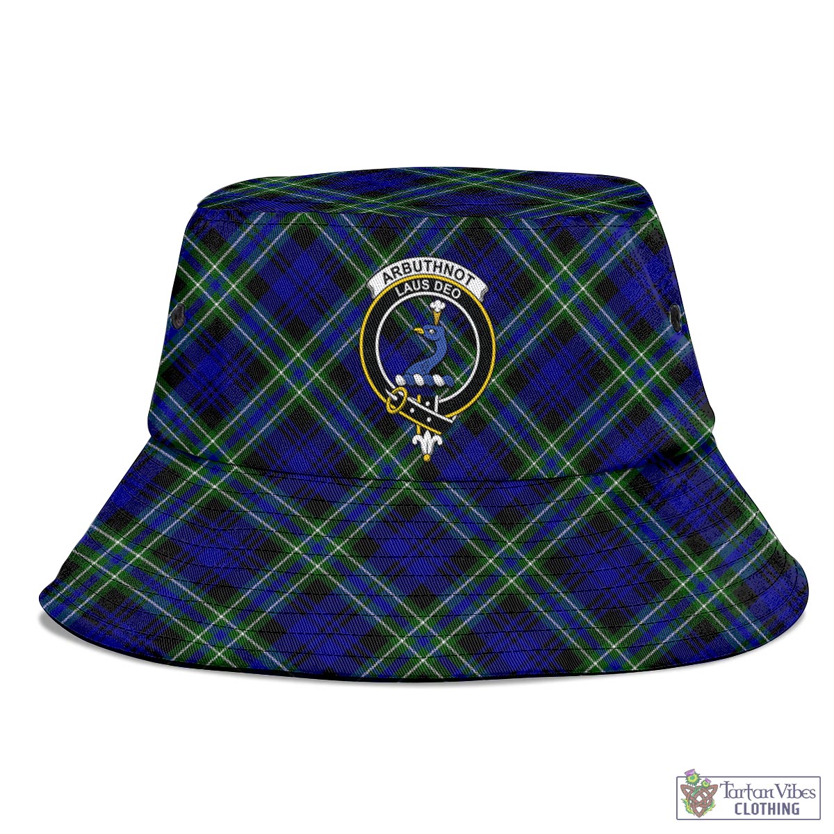 Tartan Vibes Clothing Arbuthnot Modern Tartan Bucket Hat with Family Crest