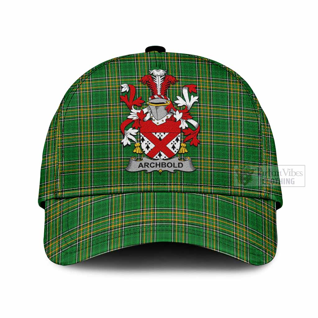 Tartan Vibes Clothing Archbold Irish Clan Tartan Classic Cap with Coat of Arms