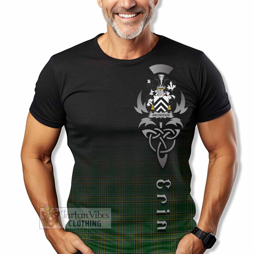 Archdekin Irish Clan T-Shirt with Coat of Arms Erin Go Bragh Celtic Inspired - Tartan Vibes Clothing