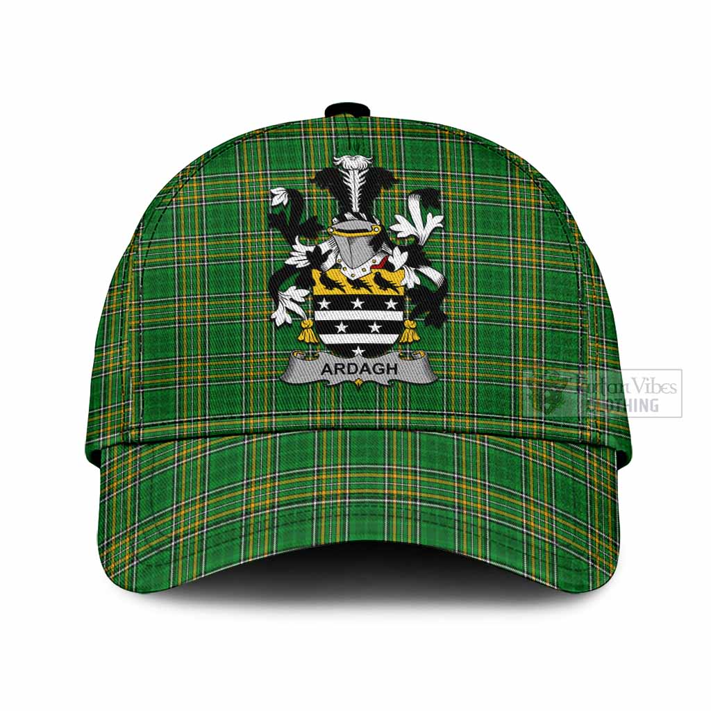 Tartan Vibes Clothing Ardagh Irish Clan Tartan Classic Cap with Coat of Arms