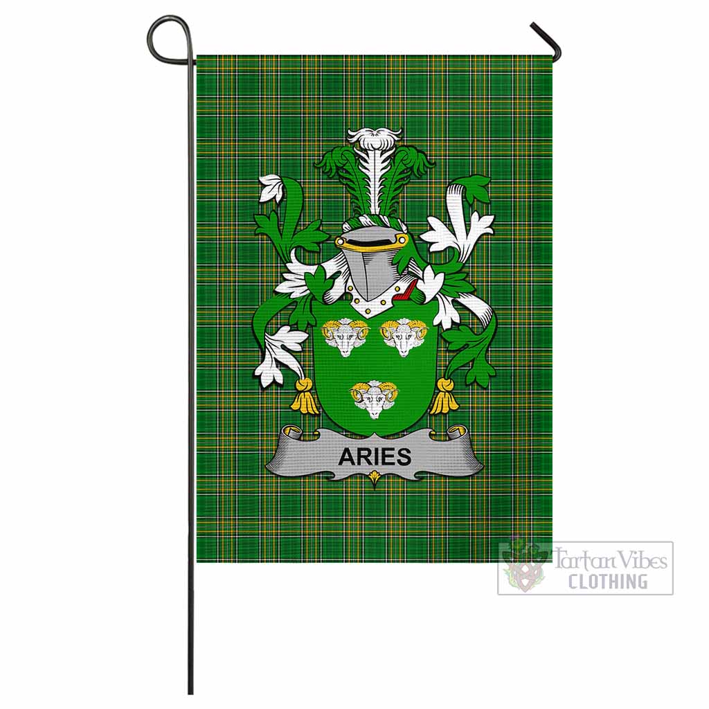 Tartan Vibes Clothing Aries Irish Clan Flag with Coat of Arms