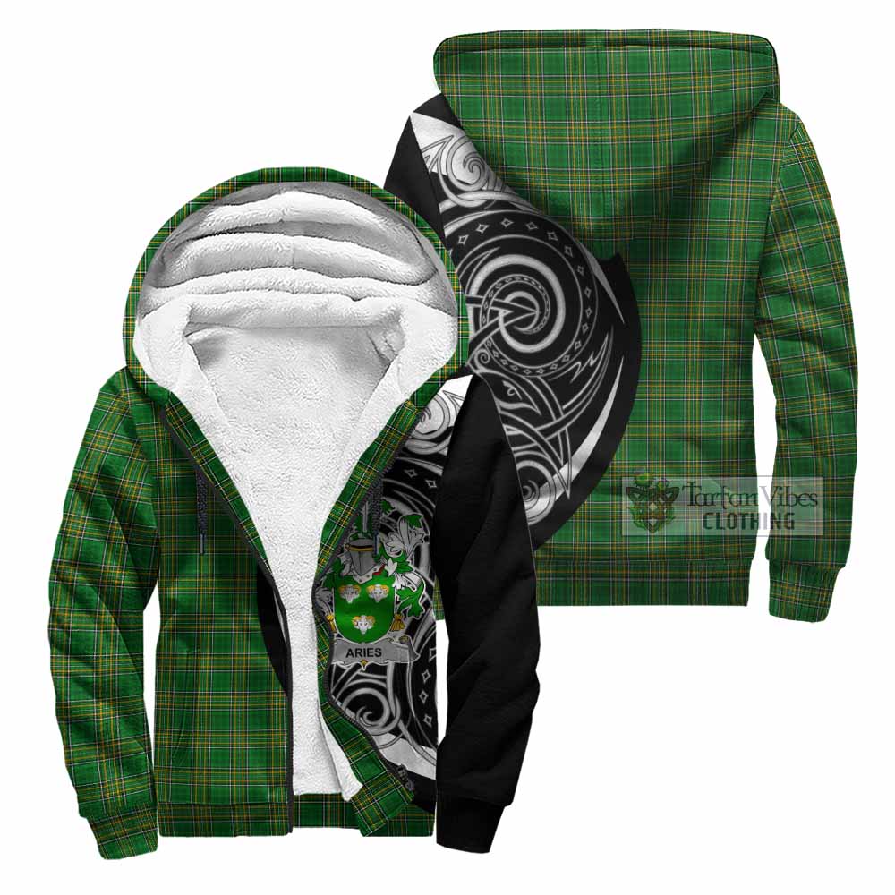 Aries Irish Clan Sherpa Hoodie Celtic Circle Style Unisex - Tartan Vibes Clothing
