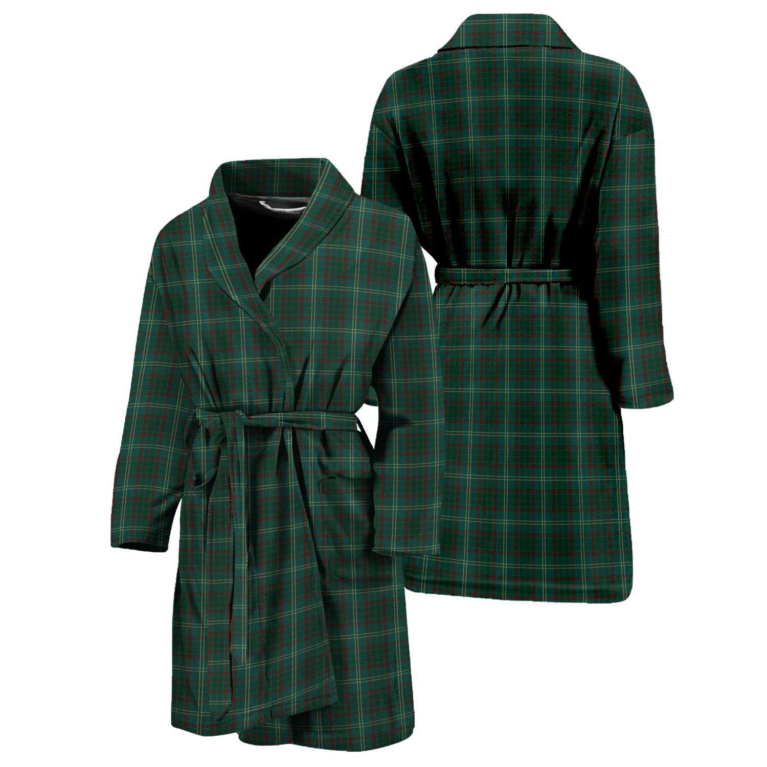 Armagh County Ireland Tartan Bathrobe Unisex M - Tartan Vibes Clothing