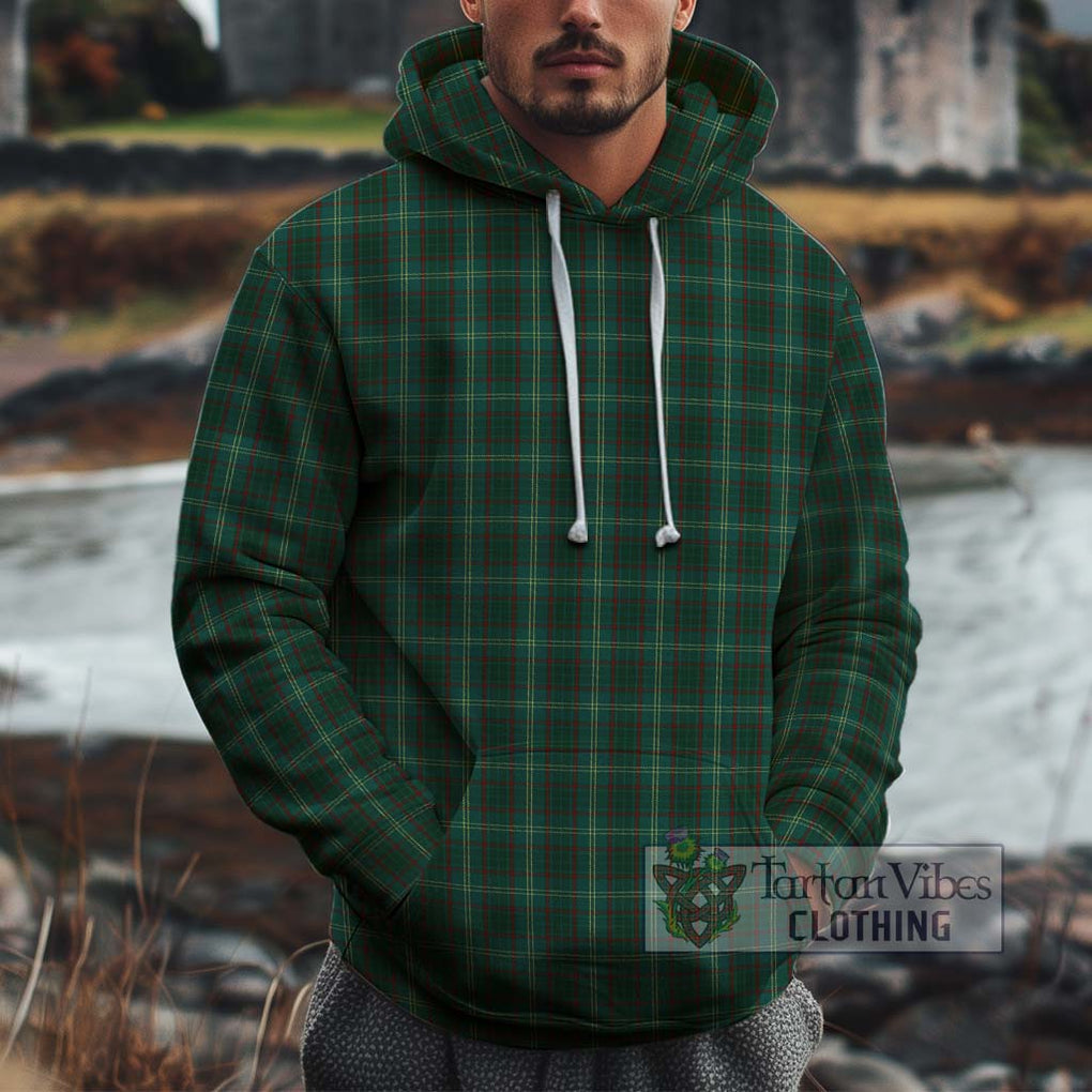 Armagh County Ireland Tartan Cotton Hoodie Zip Hoodie - Tartan Vibes Clothing