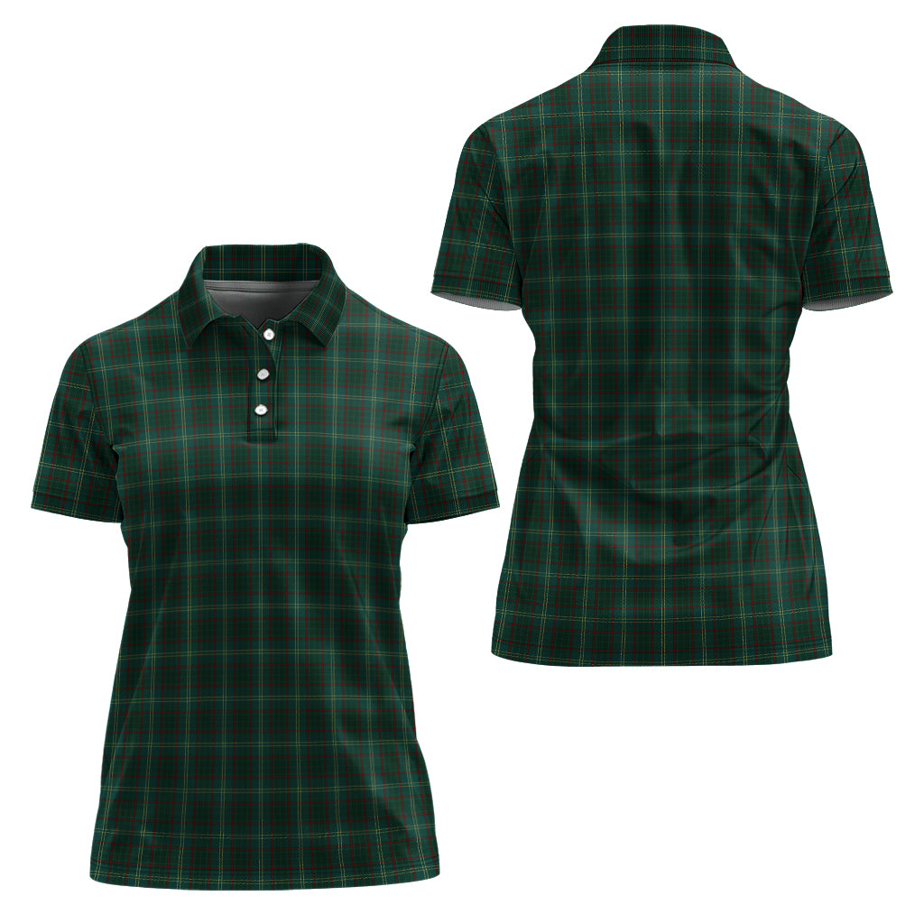 Armagh County Ireland Tartan Polo Shirt For Women Women - Tartanvibesclothing