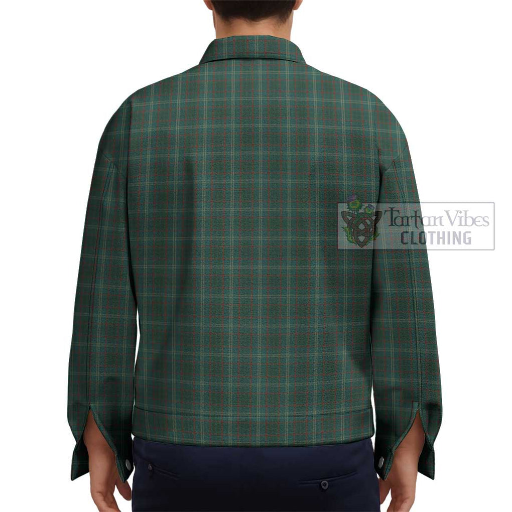 Armagh County Ireland Tartan Unisex Lapel Cotton Jacket - Tartan Vibes Clothing