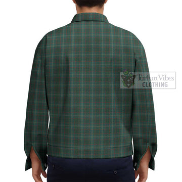 Armagh County Ireland Tartan Unisex Lapel Cotton Jacket