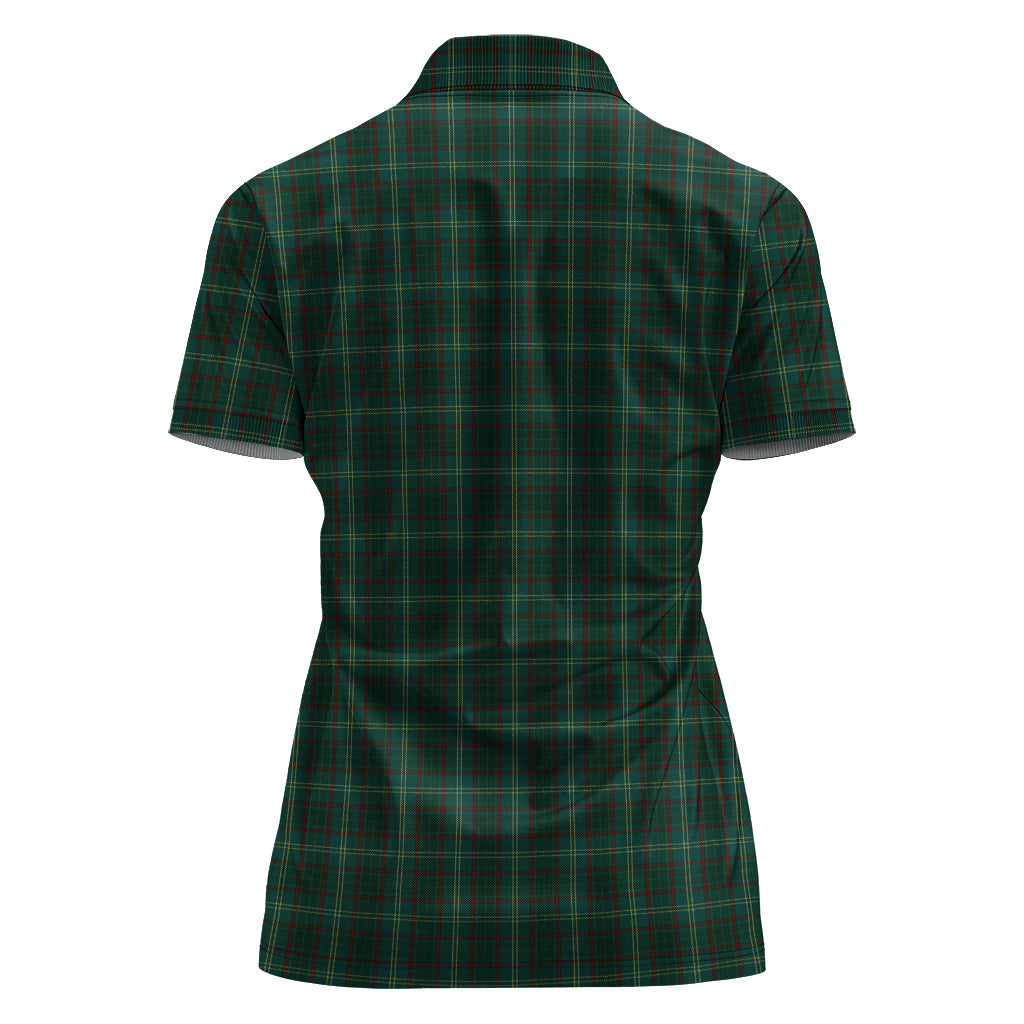 Armagh County Ireland Tartan Polo Shirt For Women - Tartanvibesclothing