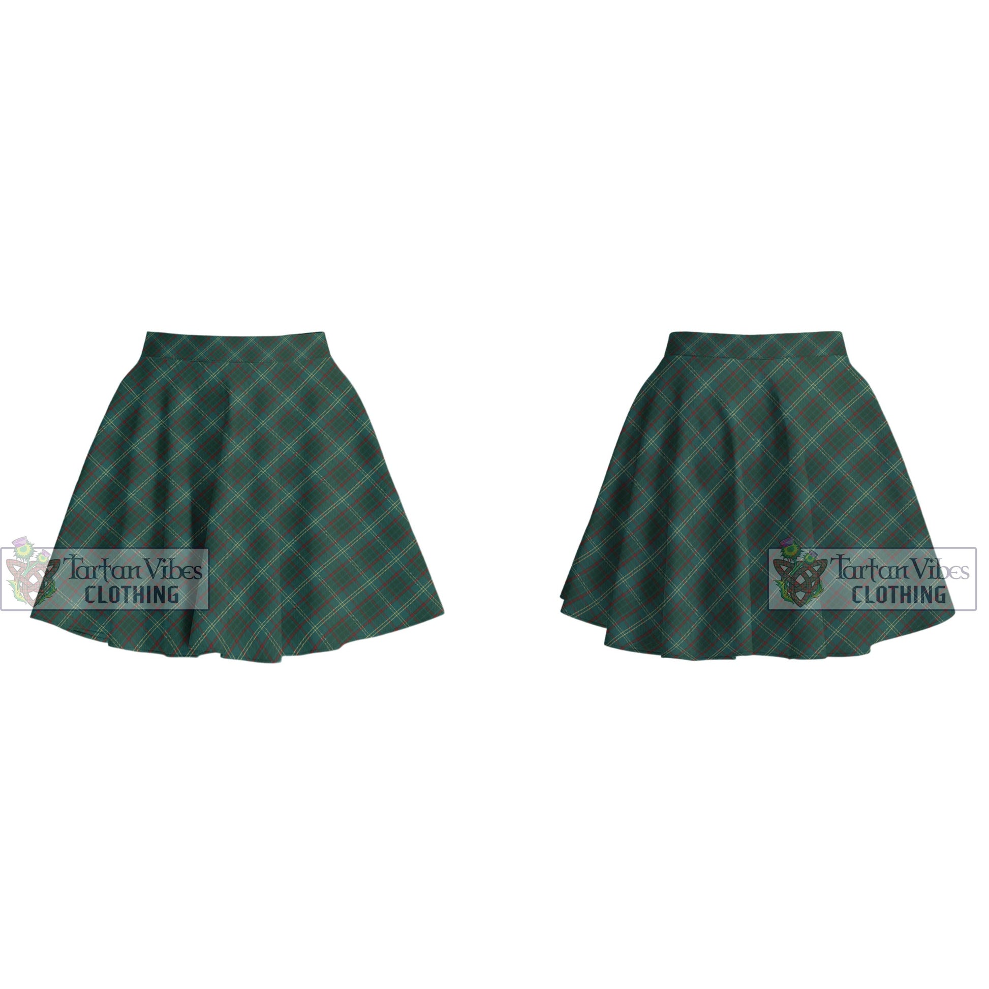 Tartan Vibes Clothing Armagh County Ireland Tartan Women's Plated Mini Skirt