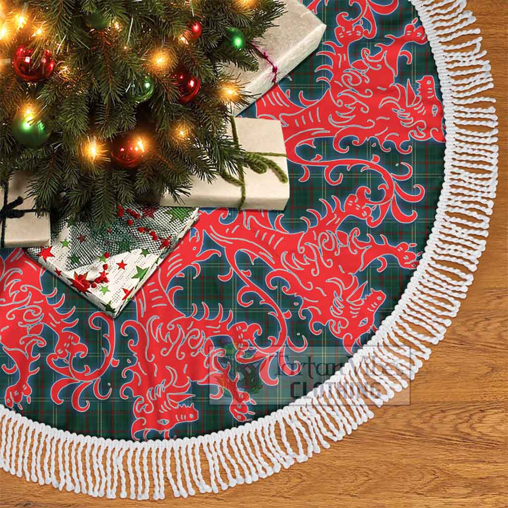 Tartan Vibes Clothing Armagh County Ireland Tartan Christmas Tree Skirt Lion Rampant Style